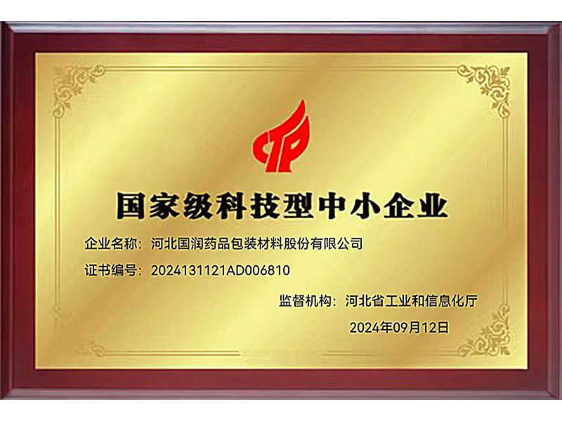 国家级科技型中小企业