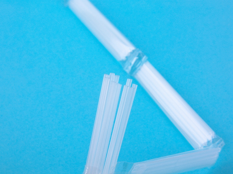 Automatic-line wrapped straws